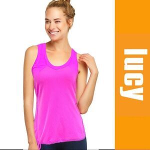 Lucy Toggle Hem Fuchsia Active Tank